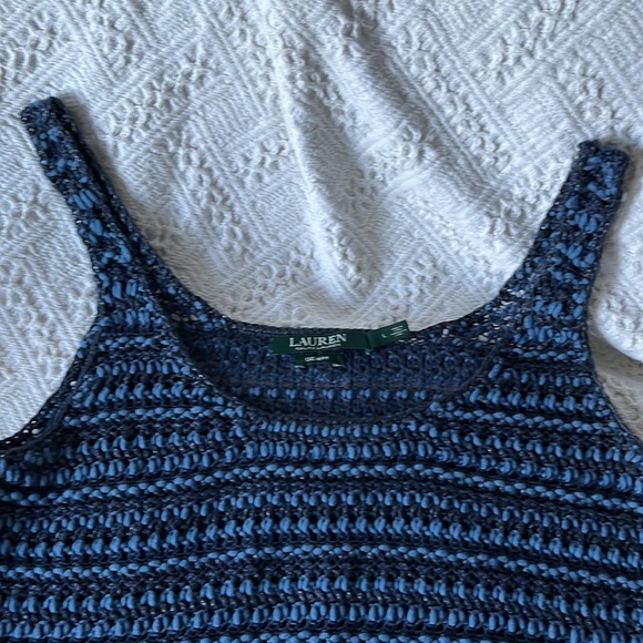 Lauren Denim Blue by Ralph Lauren Twin Sweater Set M - Picture 9 of 15